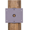 Universal Round Pole Adapter for a Double Duplex Box