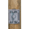 Universal Round Pole Adapter for a Single Duplex Box